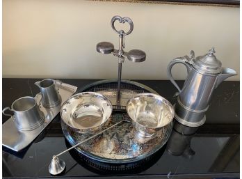 Miscellaneous Silver Pieces Including Candle Snuff