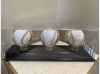 Collection Of Autographed Tony La Russa Baseballs Including 2011 World Series Champs