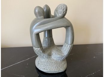 Heavy Sculptural Object From Belize- Mother, Father, Child