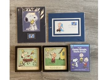 Lot Of Charlie Brown Art And Dvd
