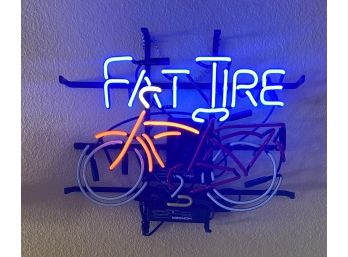 Fat Tire Neon Sign As Is