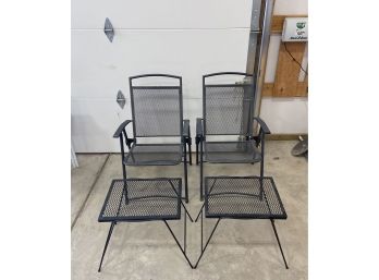 Metal Patio Chairs With 2 Tables