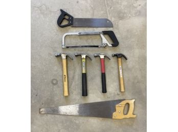 Lot Of Hammers And Saw