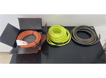 Lot Of 3 Air Compressor Hoses Without Nozzles
