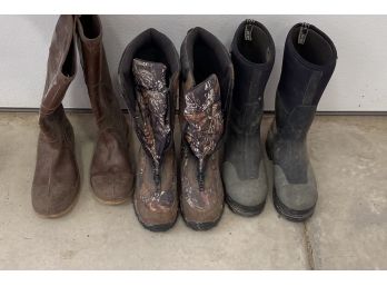 3 Pairs Of Size (10| Men's Boots