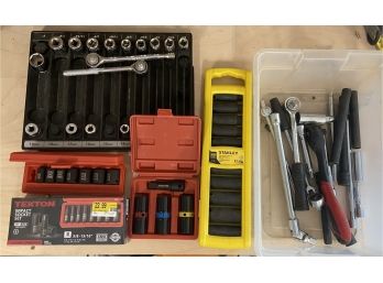 Lot Of Assorted Socket Wrenches