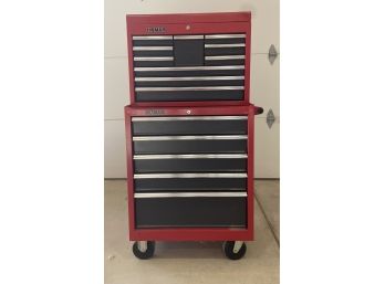 Homak 15 Drawer Tool-chest On Wheels With Assorted Tools