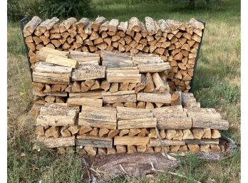 Giant Pile Of Split Fire Wood