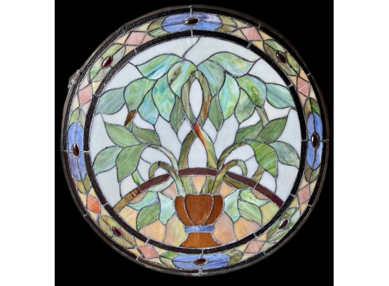 Round Stained Glass Pane