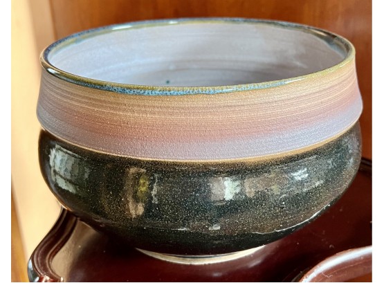 Signed Pottery K Bucky '85 Bowl In Great Condition