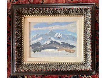 Vintage Paul Folwell 'Wilson's Peak' Durango CO Oil Painting