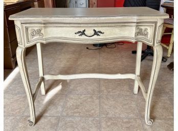 Lovely Cream Colored Vanity Or Small Desk With Drawer
