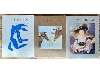 (3) Horizon Magazine Of The Arts Hardcover Books, Featuring Matisse And More