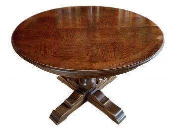 Solid Round Wooden Table From Drexel