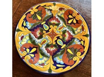 Arte Sania Venegas Plate Made In Mexico (Has A Crack)