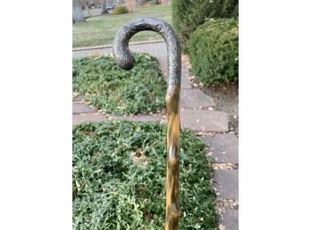 Antique Cane With Sterling Handle