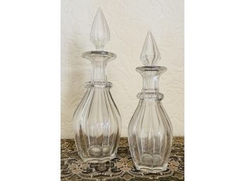 2 Antique Crystal Decanters