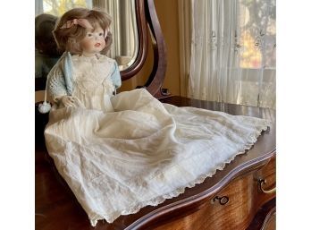 Helda JDK Bisque Doll -- (Possibly Reproduction), Articulated, Body Glass Eyes