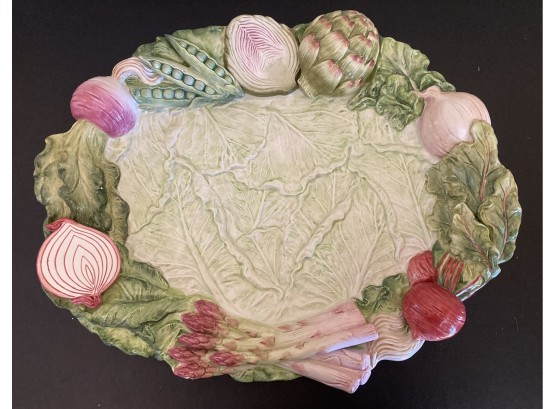 Hand Crafted Fitz & Floyd French Market Vegetable Platter Plate