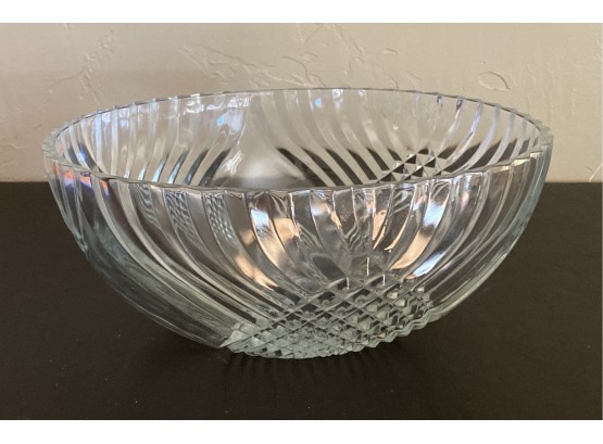 Large Round Glass Bowl
