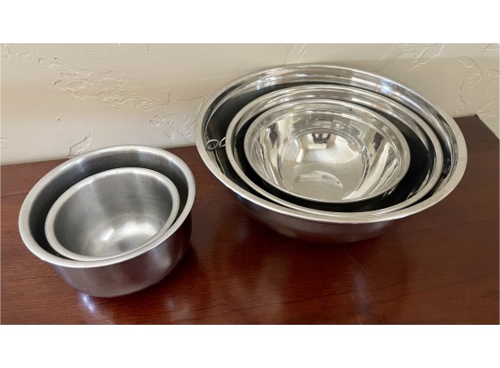5 Graduated Stainless Steel Bowls