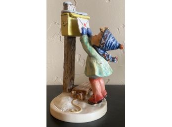 Vintage Goebel (Hummel)Figurine #340 Boy At Mailbox