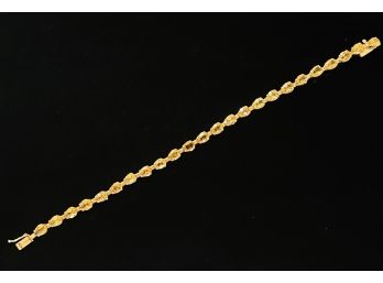 14 KT Citrine Tennis Bracelet- 5.4 Grams