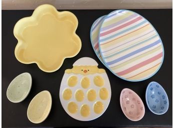 Festive Assorted Easter Dishes Lot