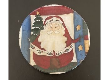 Vintage Small Holiday Santa Plate