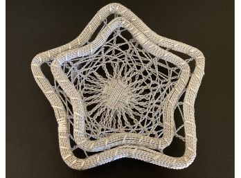 Big And Small Star Wire Baskets
