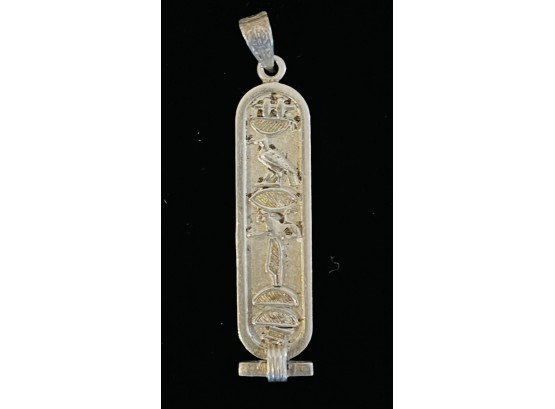 Silver Hieroglyphic Pendant