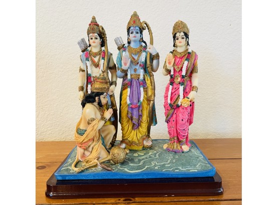 Resin Hindu Figurine On Base