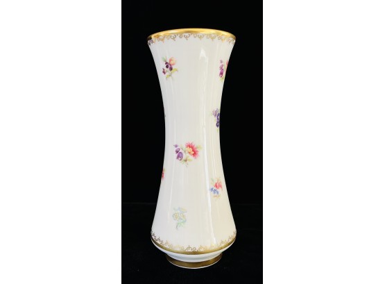 German Porcelain Vase With Flowers