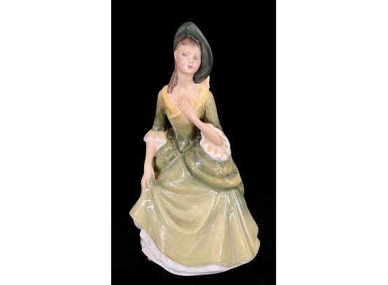 Royal Dalton 'Sandra' Figurine In Green Dress