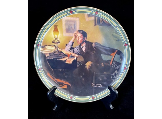 Norman Rockwell 'a Young's Man Dream' Collectors Plate