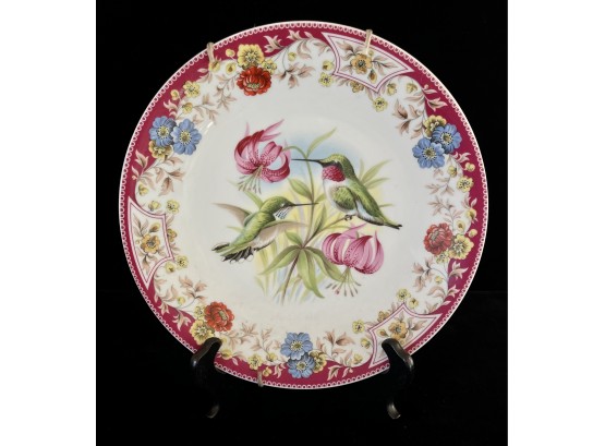 Vintage Porcelain Plate - Limoges Humming Birds
