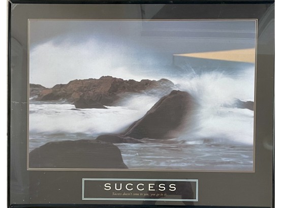 Framed 'success' Poster