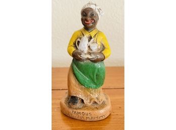 Vintage Black Americana Clay Figure ' Famous Louisiana Mammy'