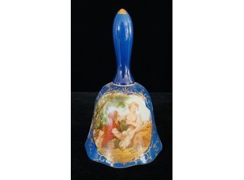 R/S Prussia Porcelain Bell- Blue