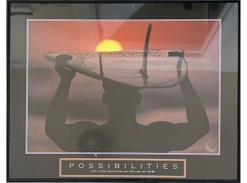 Framed 'possibilities' Poster