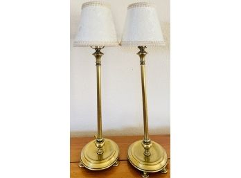 Ornate Vintage Lamps With Shades