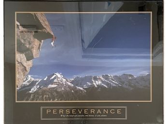 Framed 'perseverance' Poster