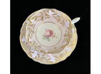 English Bone China Tea Cup And Saucer- Pink Rose