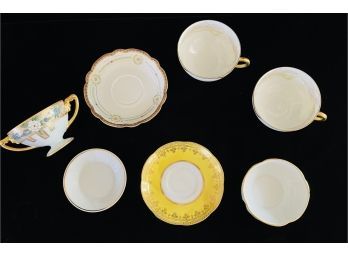 7 Piece Vintage Porcelain Cups & Saucers