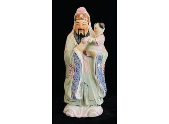 Asian Porcelain Man With Child