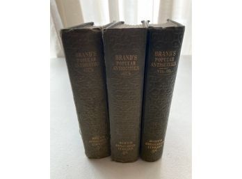 Vintage Observations On The Popular Antiquities Of Great Britain (3 Volumes) By John Brand, M.A.