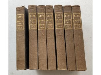 Vintage Memoirs Of The Life Of Sir Walter Scott, Bart. By J.G. Lockhart (1838) (7 Volumes)