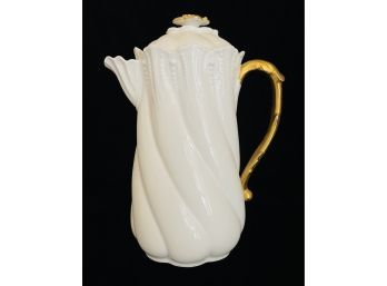 Antique Ivory Porcelain Limoges Teapot
