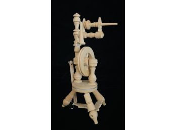 Antique Miniature Wood Dollhouse Spinning Wheel