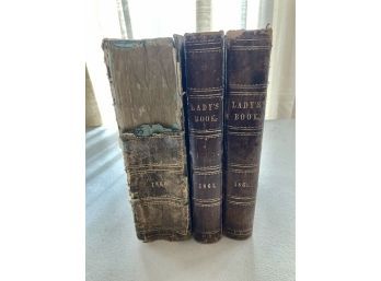 Vintage Godey's Lady's Book 1860-1861 (3 Books)